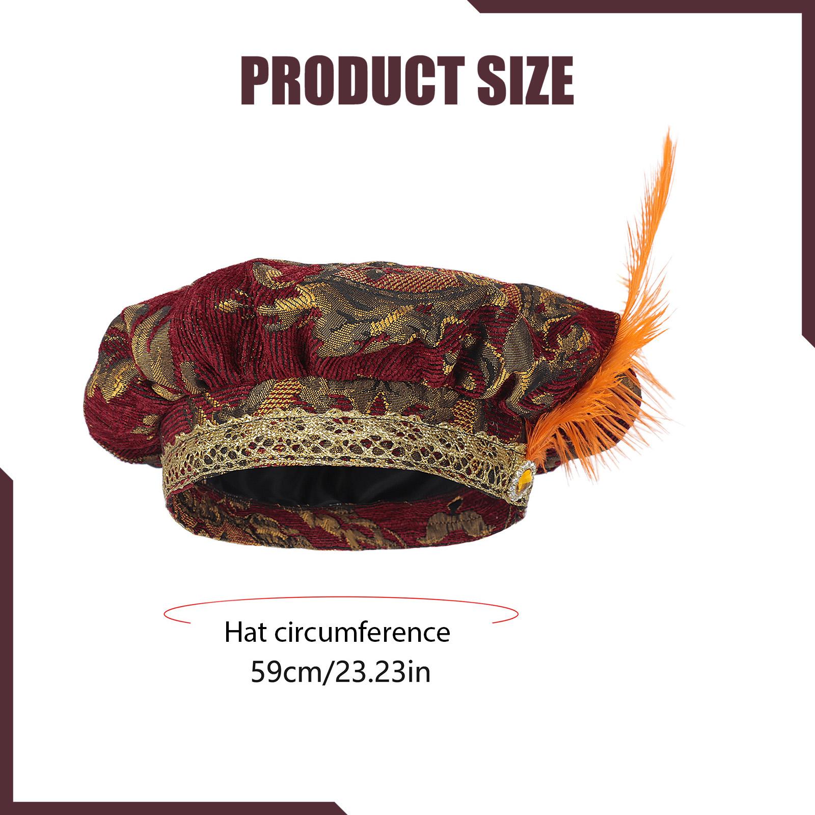 Event & Party Supply Photos - Gorro Plano Clásico con Plumas de