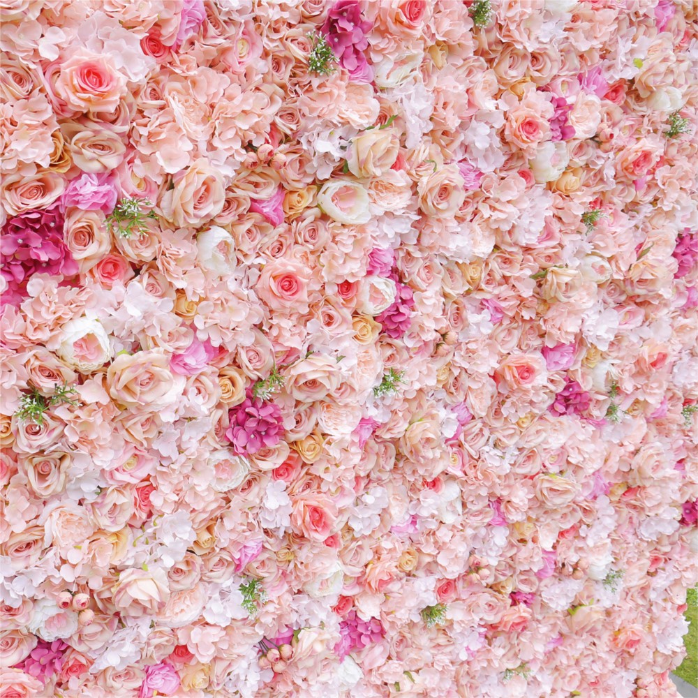 Uflower Rosa Rosa Hortensia 5D - Flower Wall Panel reseña y precio