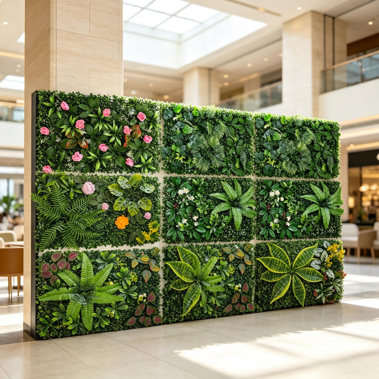 Panel de Pared Verde Artificia - Flower Wall Panel reseña y precio