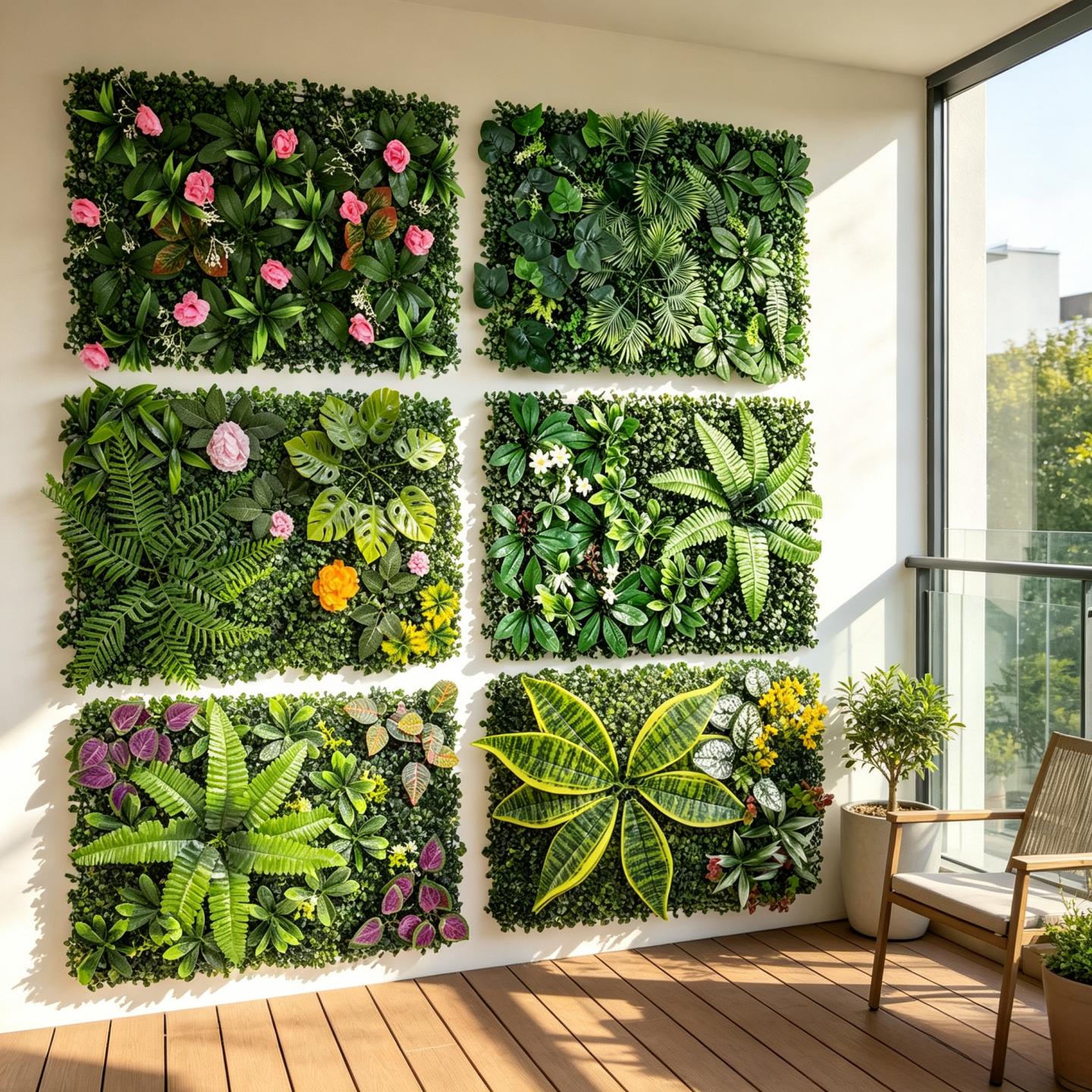 Panel de Pared Verde Artificia - Flower Wall Panel reseña y precio