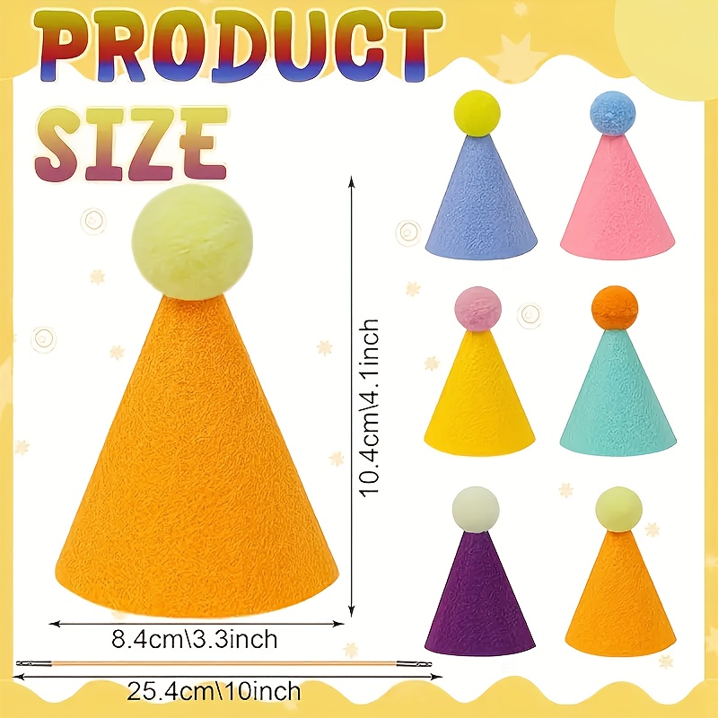 6 piezas de mini sombreros de  - Party Hat Cone reseña y precio